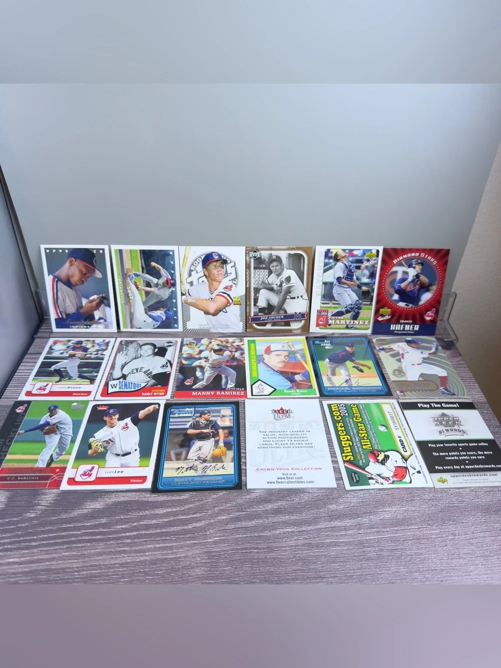 Cleveland Indians 18 Card Lot Manny Ramirez Sabathia Lofton + RC